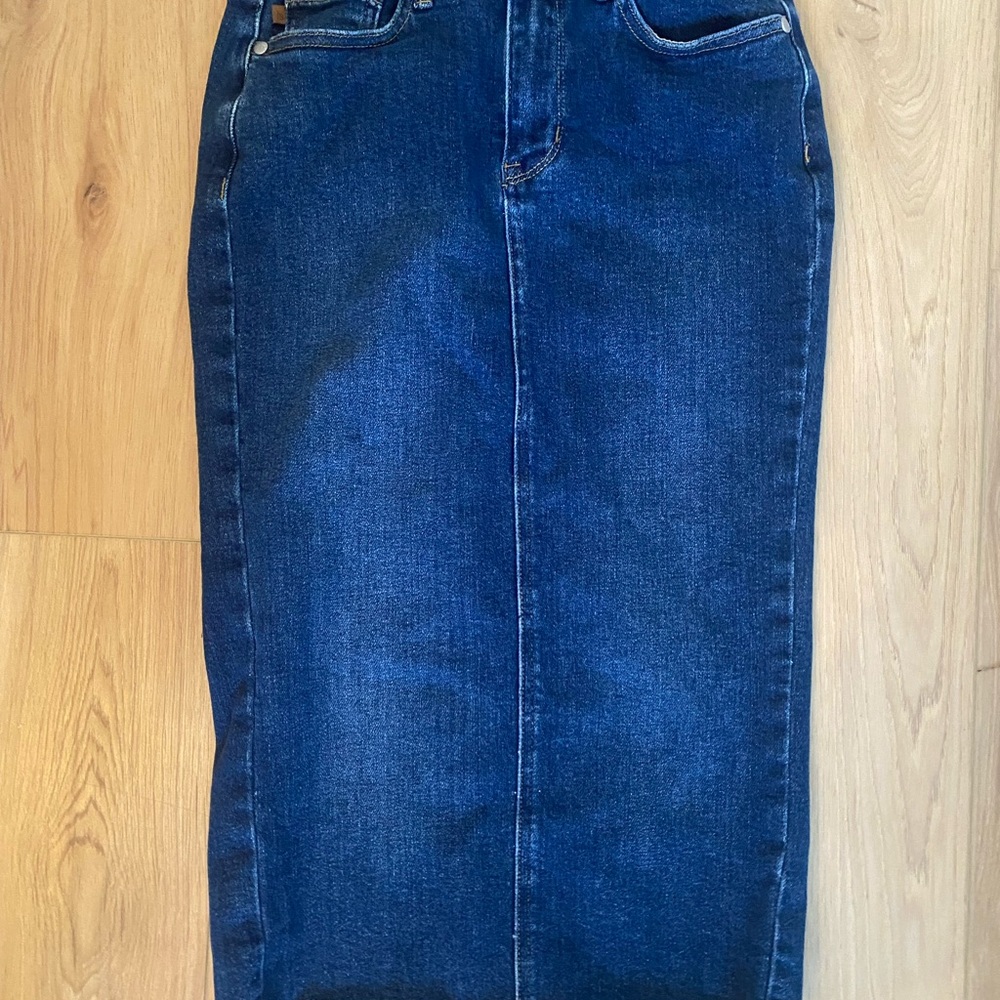 Judy Blue Deep Indigo High-Rise Denim Skirt